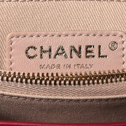 Chanel Calfskin Chevron Stitched Small Coco Flap Bag Red 9 of 15