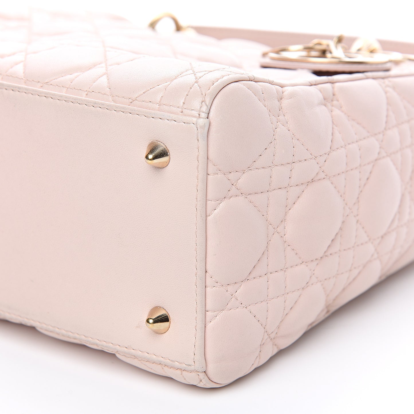 Lambskin Cannage Medium Lady Dior Light Pink