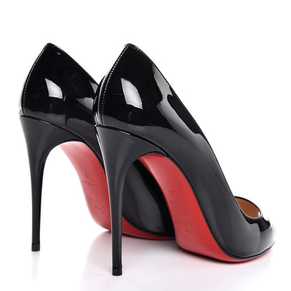 Christian Louboutin Patent Tibur 100 Pumps 39 Black 4 of 8