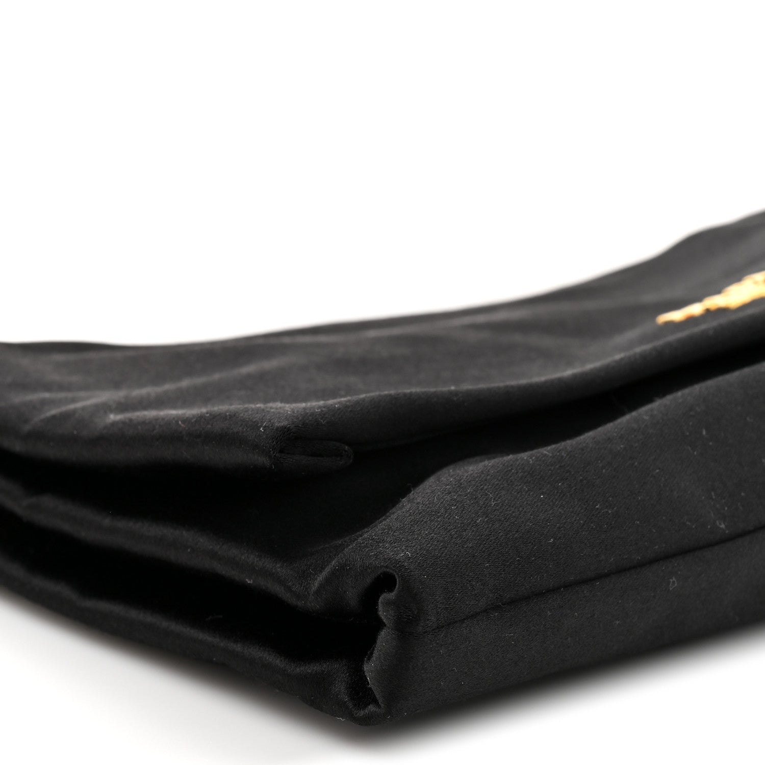 Prada Satin Pochette Bag Black 9 of 9