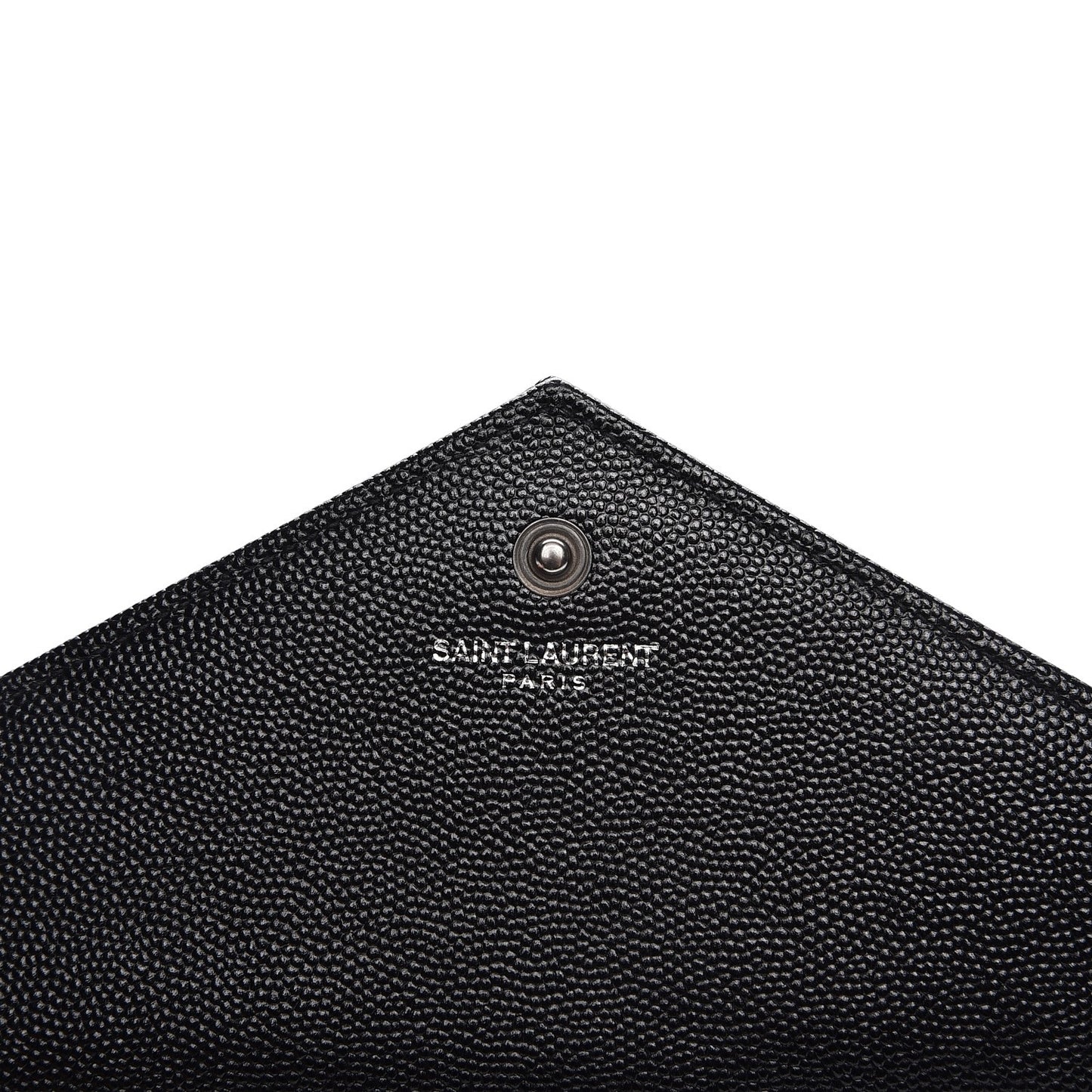 Grain De Poudre Matelasse Chevron Monogram Chain Wallet Black