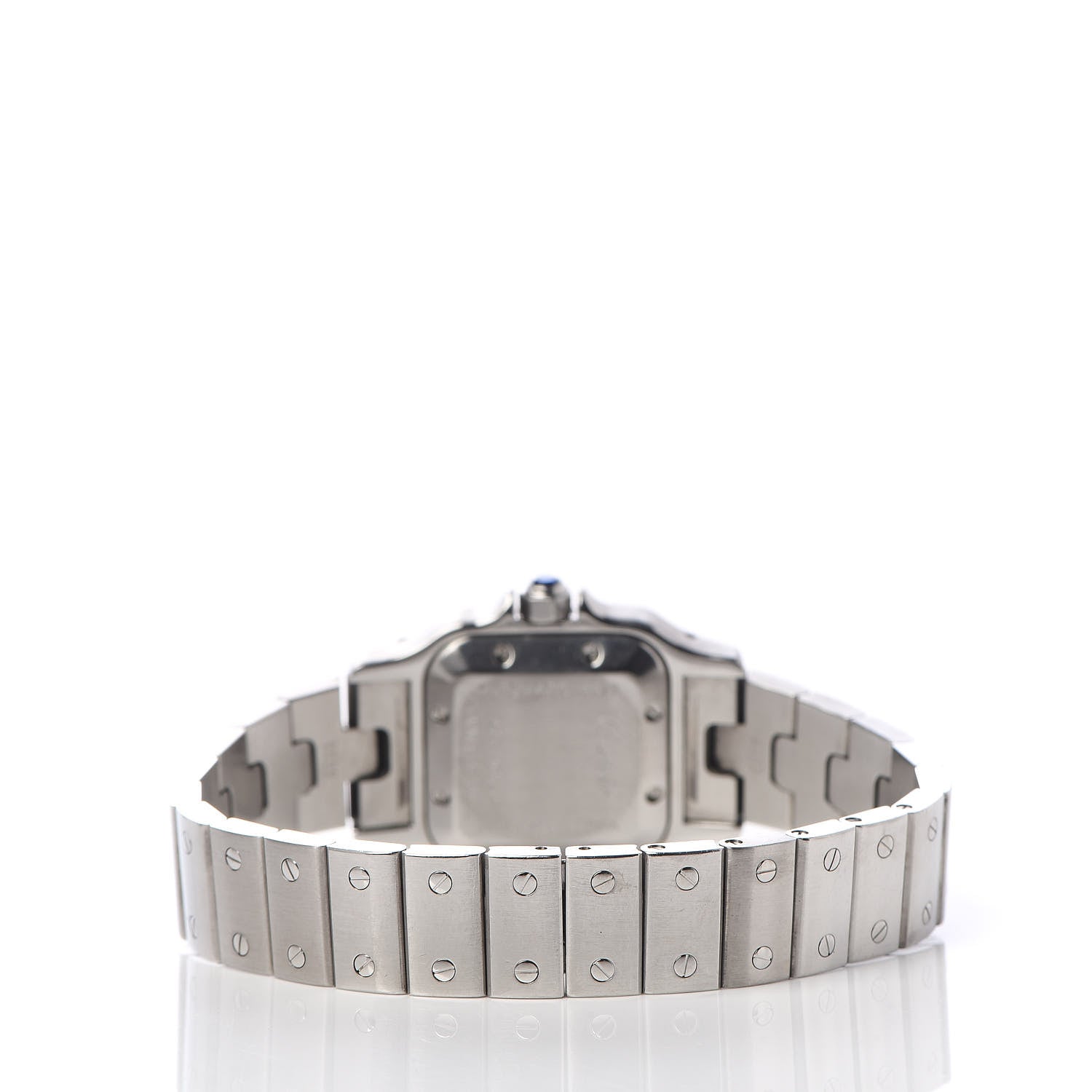 Cartier Stainless Steel 24mm Santos De Cartier Galbee Quartz Watch Black 4 of 6