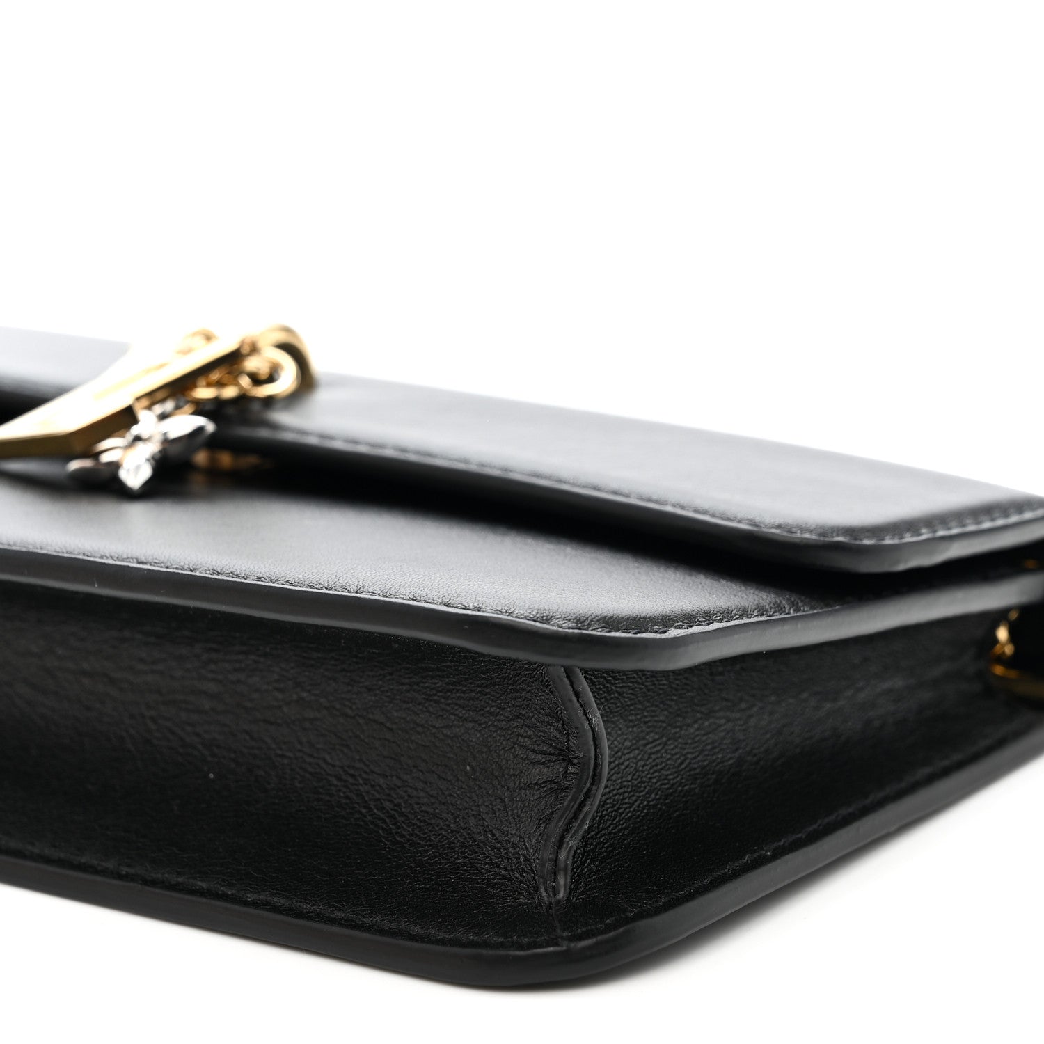 Louis Vuitton Calfskin LV Bloom Wallet On Chain Black 9 of 9