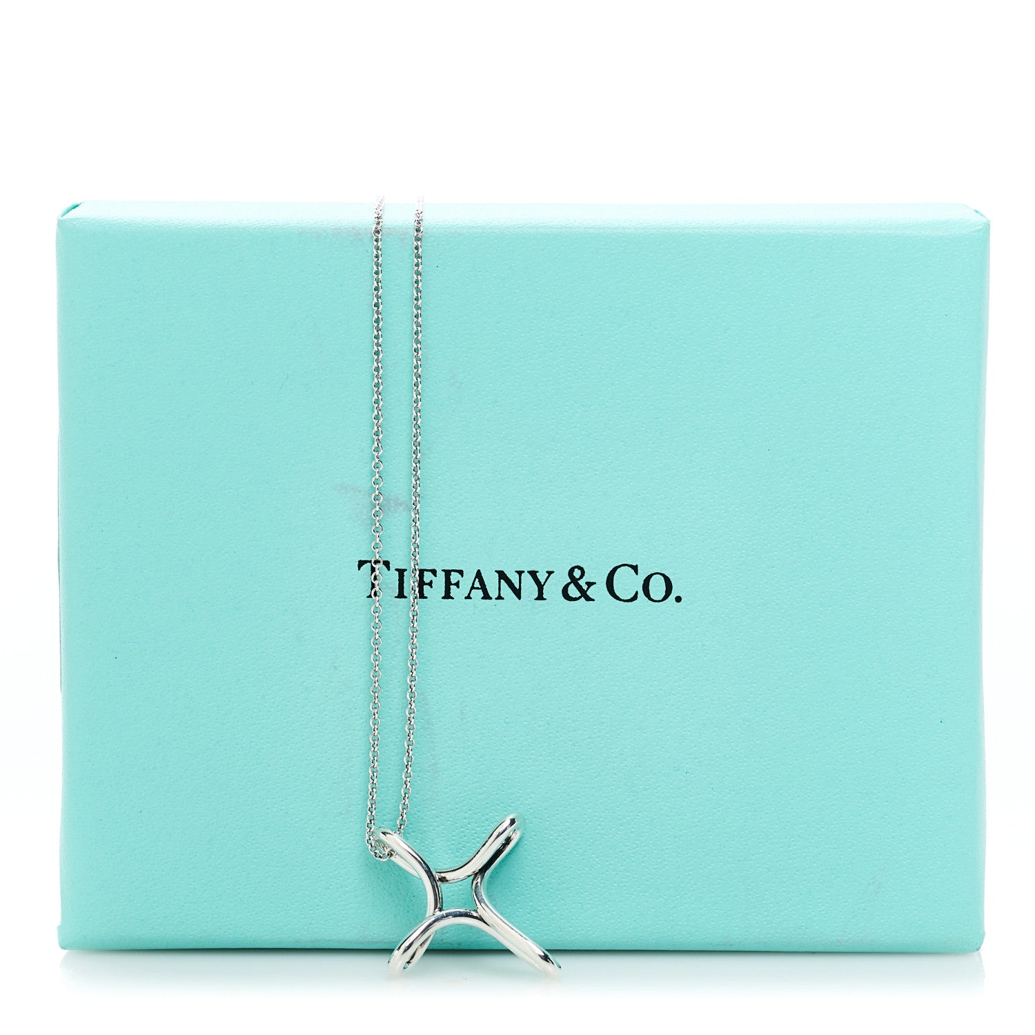 Tiffany ネックレス Tiffany Sterling Silver Elsa Peretti Infinity Cross Pendant