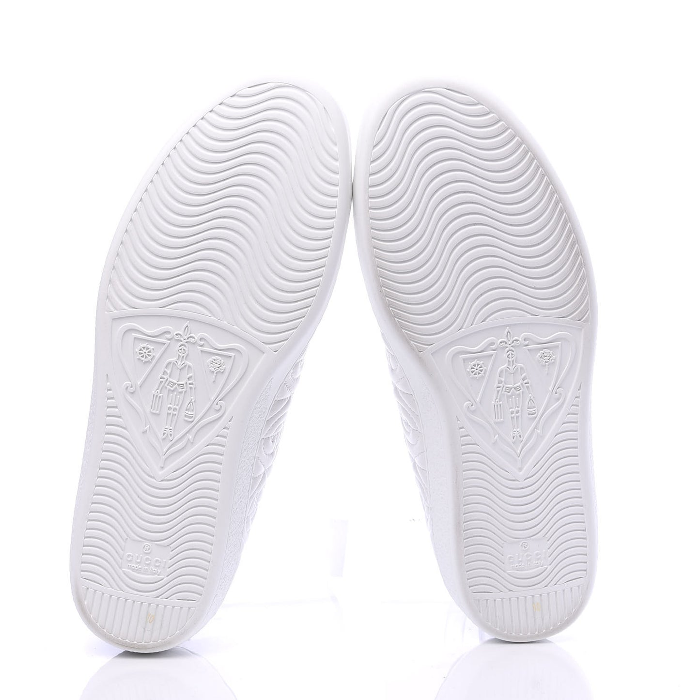 Nappa G Rhombus Mens Ace Sneakers 10 Great White Green
