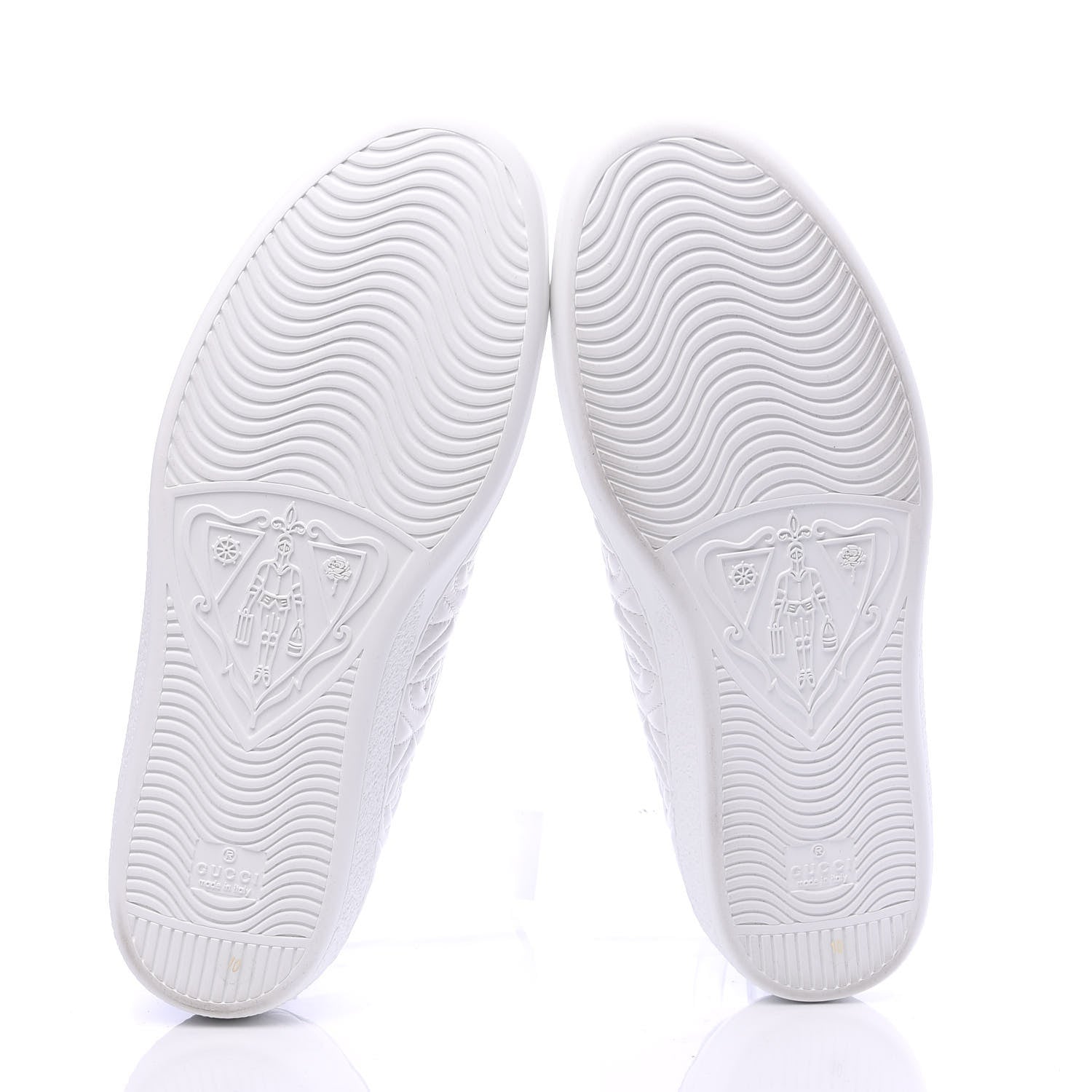 Gucci Nappa G Rhombus Mens Ace Sneakers 10 Great White Green 5 of 10