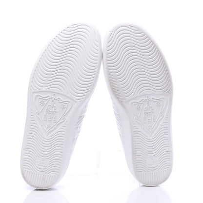 Gucci Nappa G Rhombus Mens Ace Sneakers 10 Great White Green 5 of 10