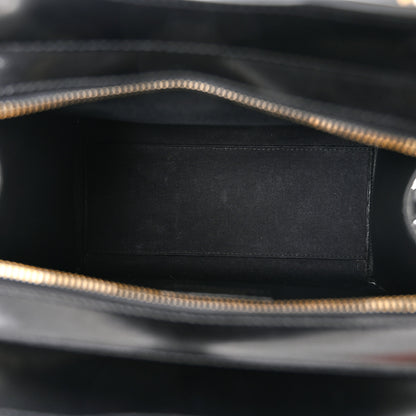 Saint Laurent SAINT LAURENT Shiny Calfskin Small Uptown Tote Black 5 of 10