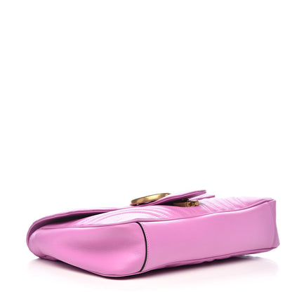 Gucci Calfskin Matelasse Medium GG Marmont Shoulder Bag Candy Mousse 4 of 11