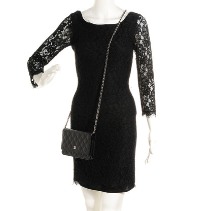 Chanel Caviar Quilted Wallet On Chain WOC Black 2 of 10