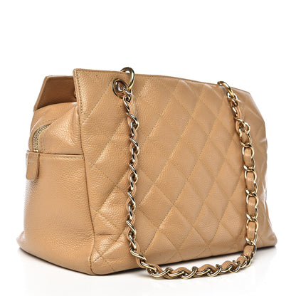 Chanel Caviar Quilted Petit Timeless Tote PTT Beige 3 of 17