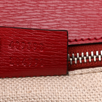 Gucci Shangai Calfskin Small Classic Bamboo Top Handle Bag Romantic Cerise 8 of 12