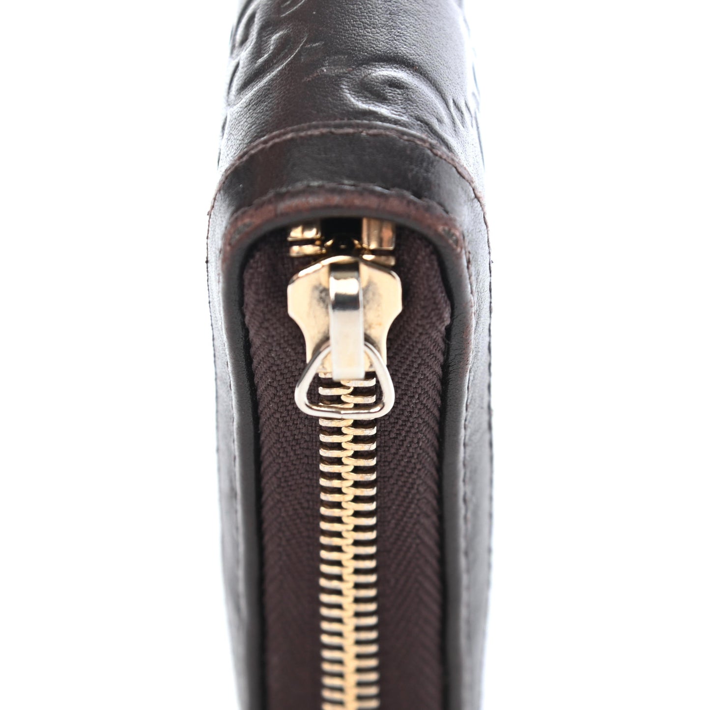 Guccissima Sukey Zip Around Wallet Dark Brown