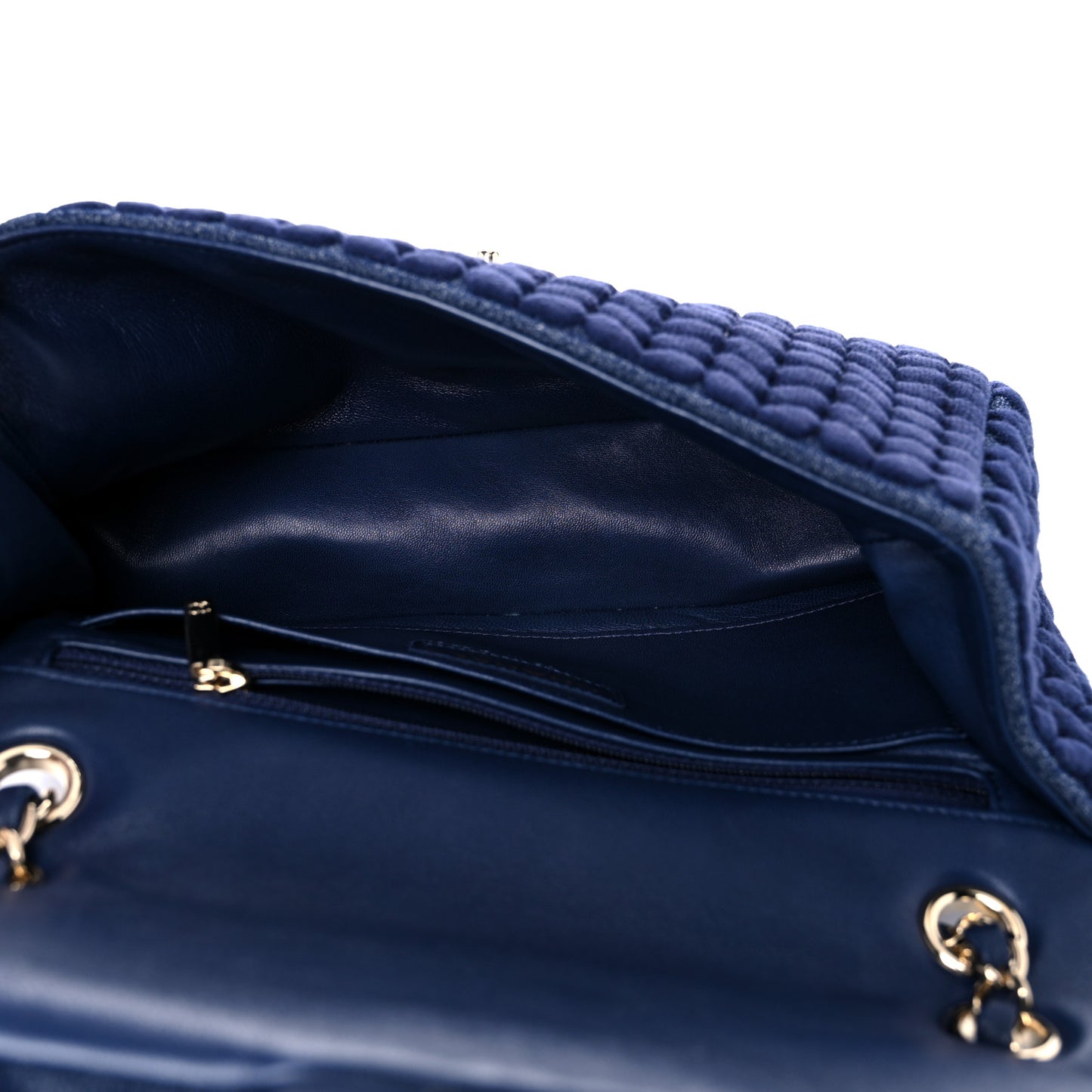 Woven Jersey Medium Single Flap Navy