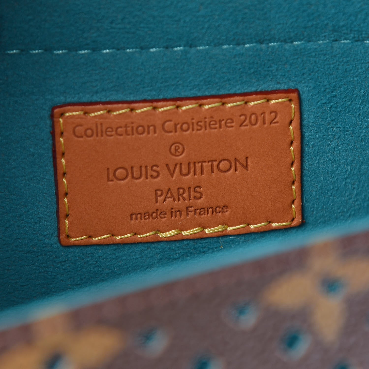Louis Vuitton Monogram SC Flore Saumur Teal 9 of 11