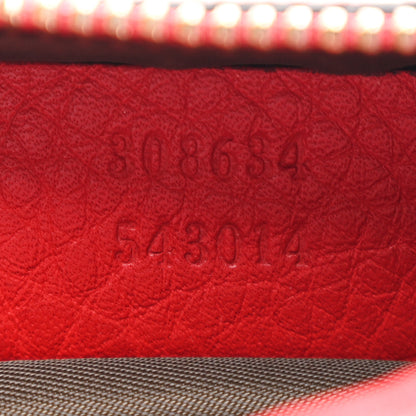 Gucci Pebbled Calfskin Soho Small Cosmetic Case Red 7 of 10