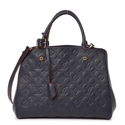 Louis Vuitton Empreinte Montaigne MM Marine Rouge 1 of 12