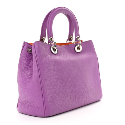 Christian Dior Bullcalf Medium Diorissimo Tote Parme 3 of 13