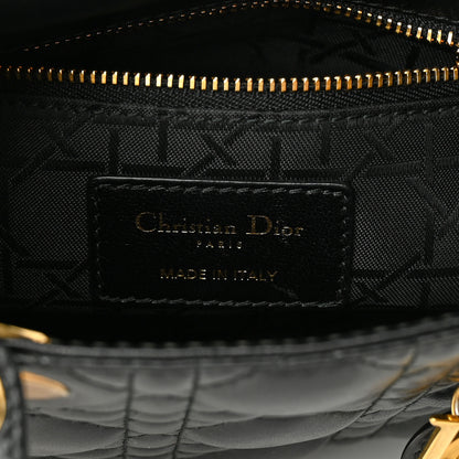 Christian Dior Lambskin Cannage Mini Lady Dior Black 4 of 8