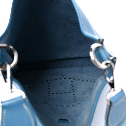 Hermes Taurillon Clemence Evelyne GM Blue Jean 4 of 19