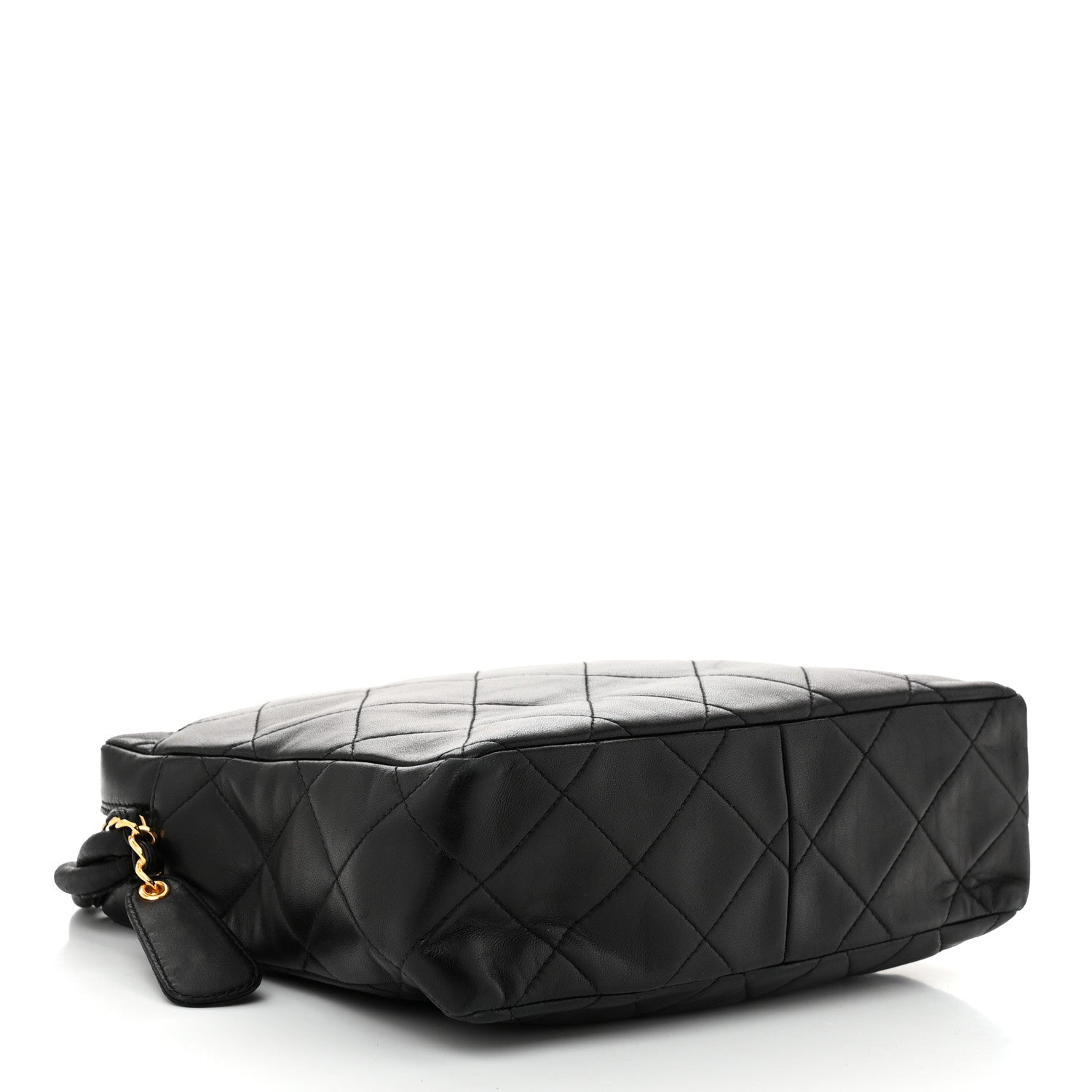 Chanel Lambskin Quilted Messenger Bag Black 4 of 11