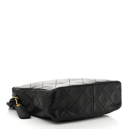Chanel Lambskin Quilted Messenger Bag Black 4 of 11