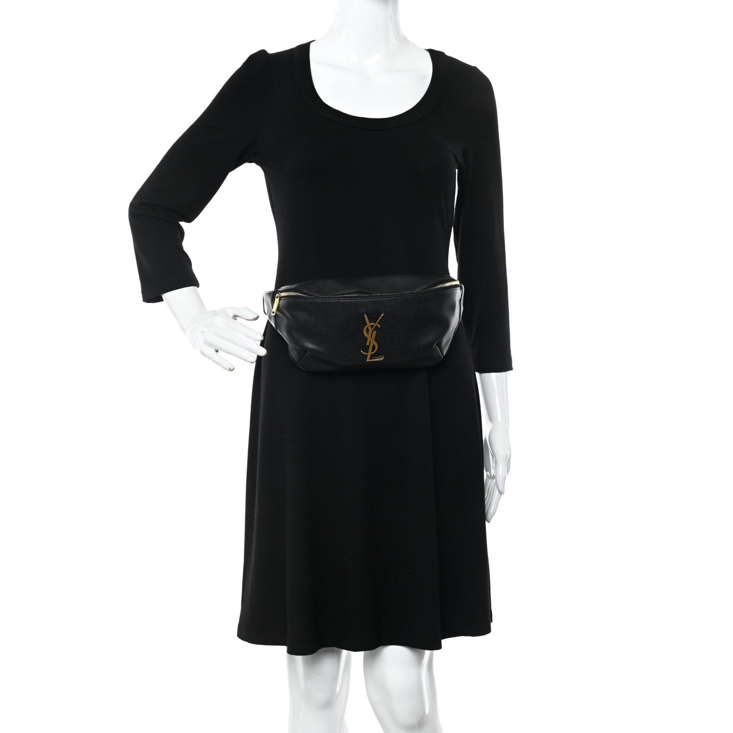 Grain De Poudre Monogram Belt Bag Black