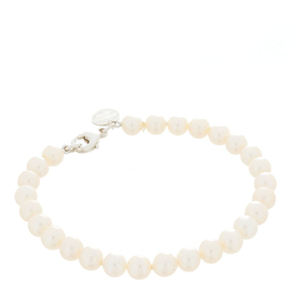 Tiffany Sterling Silver Pearl Ziegfeld Bracelet 1 of 4