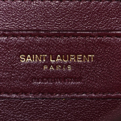 Saint Laurent Smooth Calfskin Medium Classic Monogram Cassandra Top Handle Black Rouge Legion 10 of 13