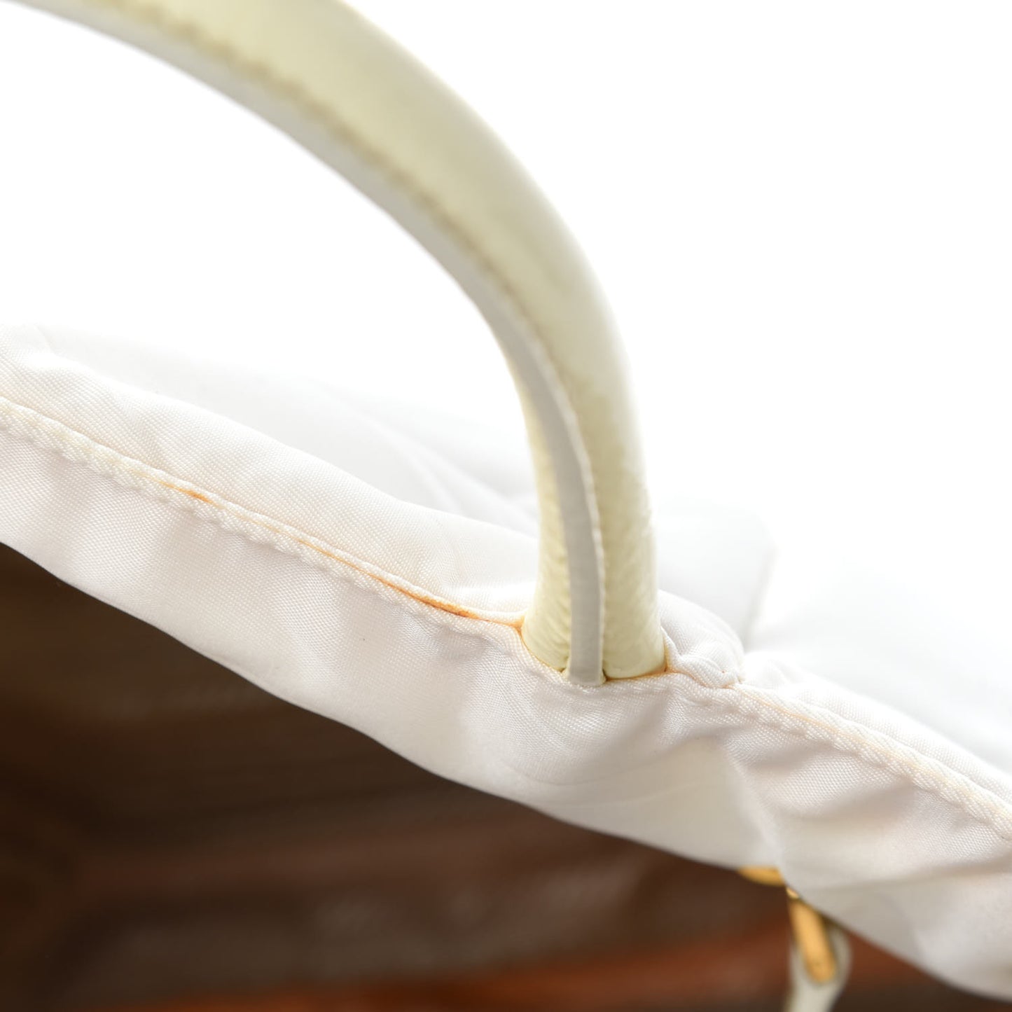 Tessuto Nylon Quilted Bag White