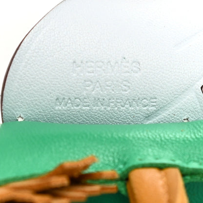 Hermes Milo Lambskin Grigri Rodeo Pegase Horse Bag Charm PM Menthe Sesame Bleu Brume 3 of 5