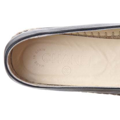 Chanel Lambskin CC Espadrilles 41 Black 10 of 12