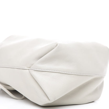 Saint Laurent Lambskin Small Teddy Bucket Bag White 5 of 7