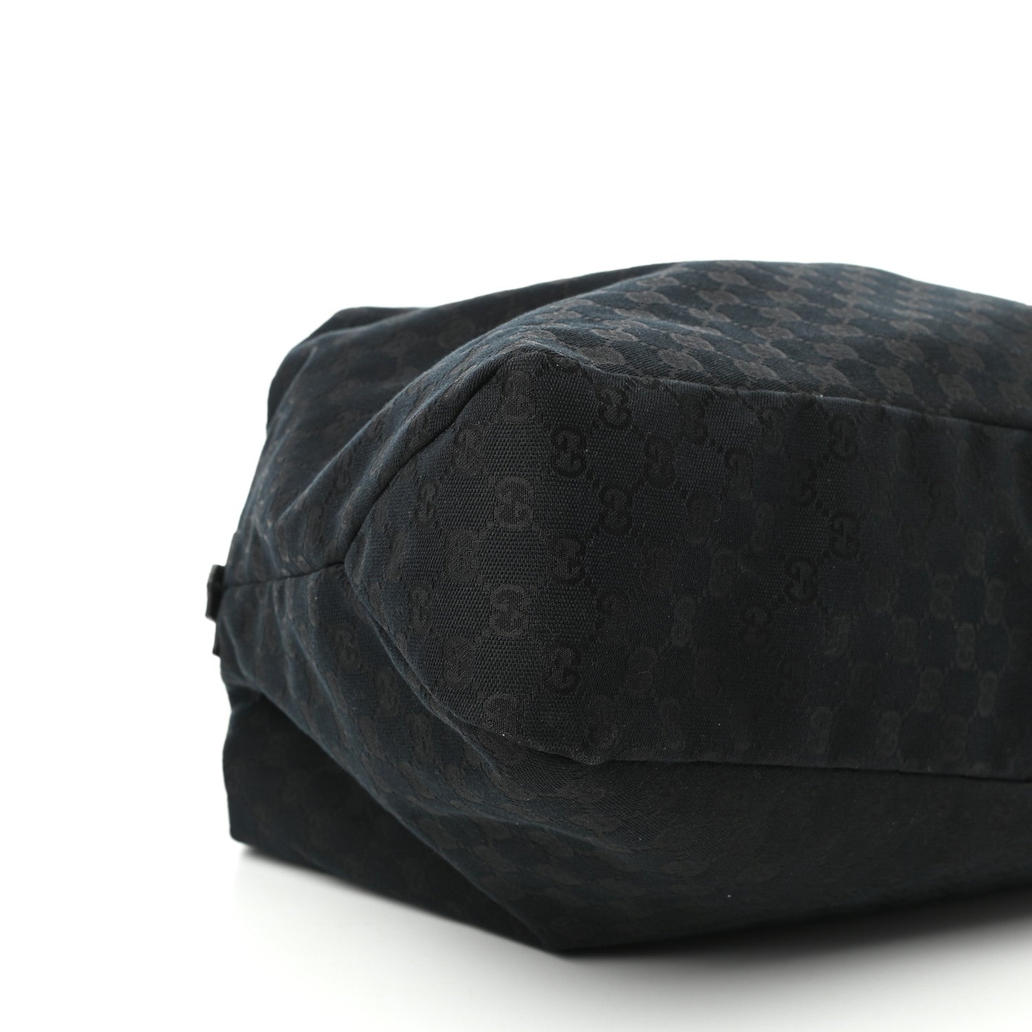 Gucci Monogram Large Horsebit Chain Hobo Black 8 of 9