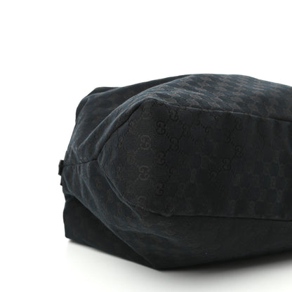 Gucci Monogram Large Horsebit Chain Hobo Black 8 of 9