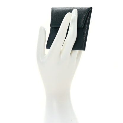 Hermes Chevre Mysore Bastia Coin Purse Vert Cypress 2 of 7