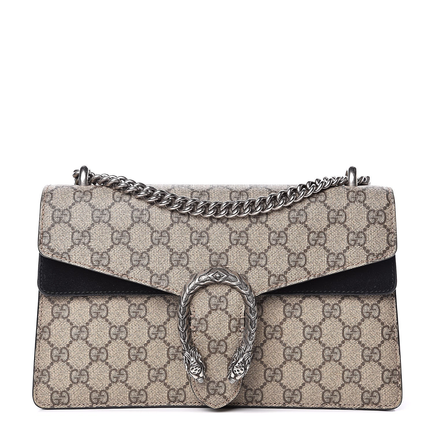 Gucci GG Supreme Monogram Small Dionysus Shoulder Bag Black 1 of 15