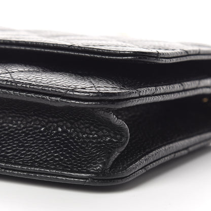 Chanel Caviar Quilted Wallet On Chain WOC Black 11 of 13