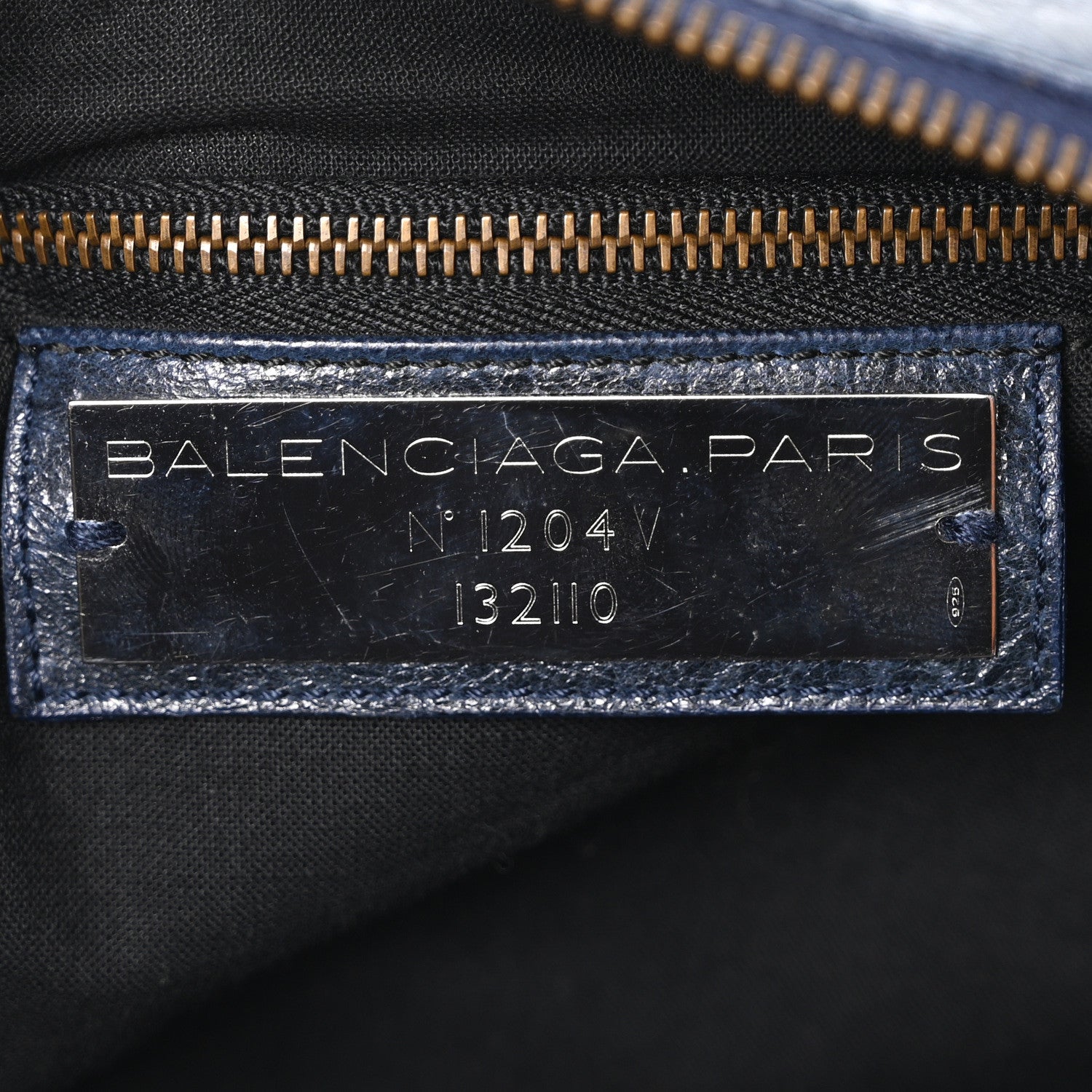 Balenciaga Agneau Classic Hardware Work Bleu Obscur 7 of 11
