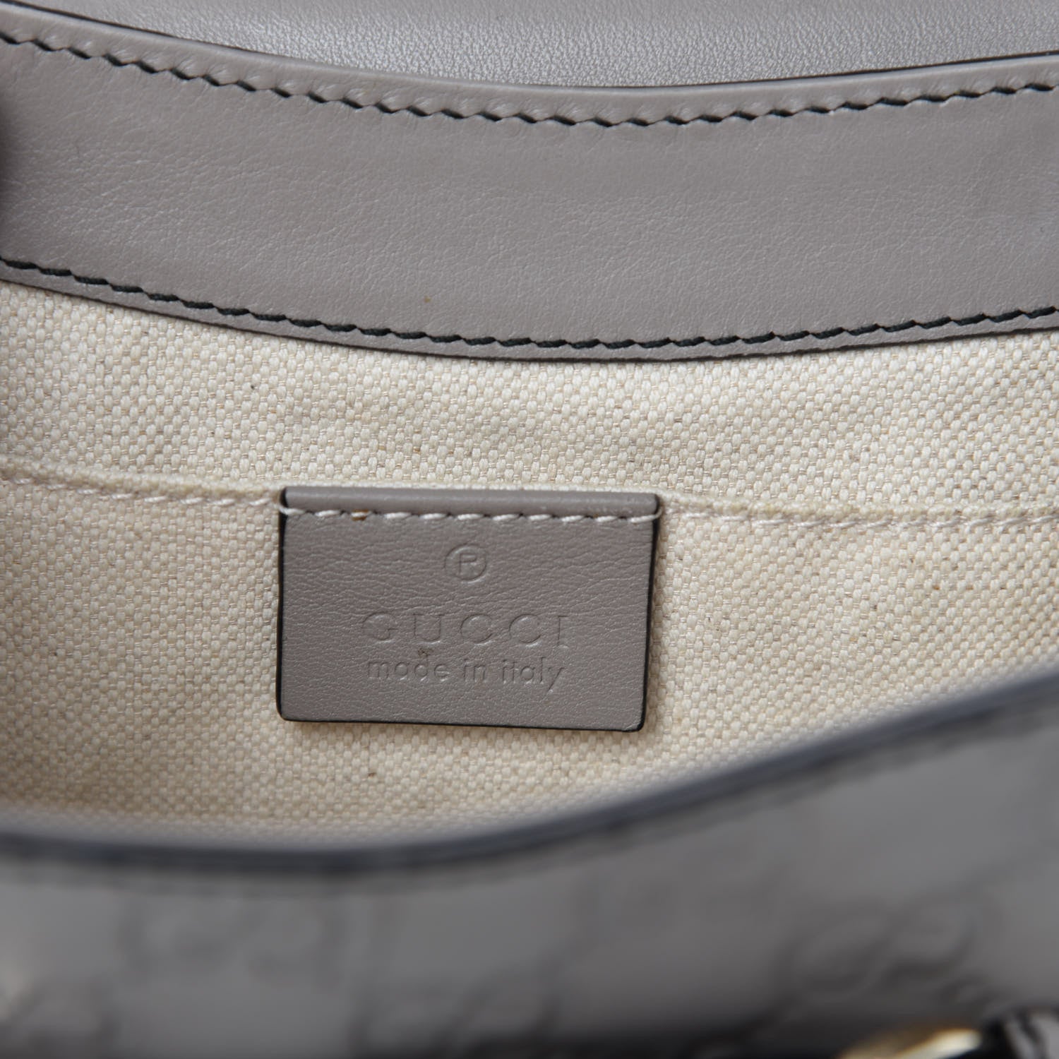 Gucci Guccissima Mini Emily Chain Shoulder Bag Storm Grey 9 of 11