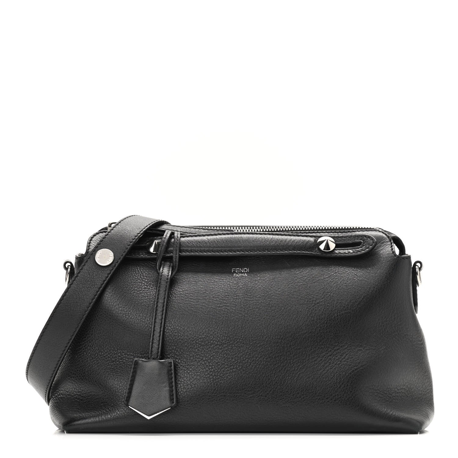 Fendi Vitello Dolce Medium By The Way Boston Bag Black 1 of 10