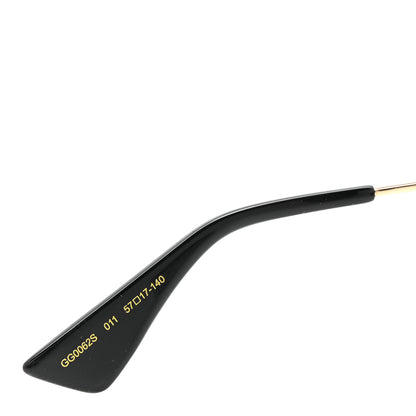 Gucci Metal Aviator Sunglasses GG0062S Black 6 of 8