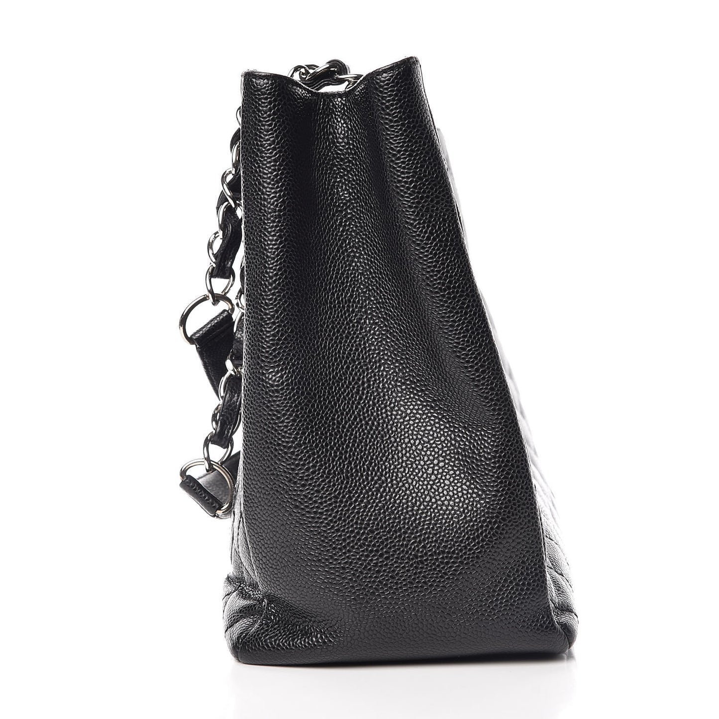 Caviar Quilted Grand Shopping Tote GST Black