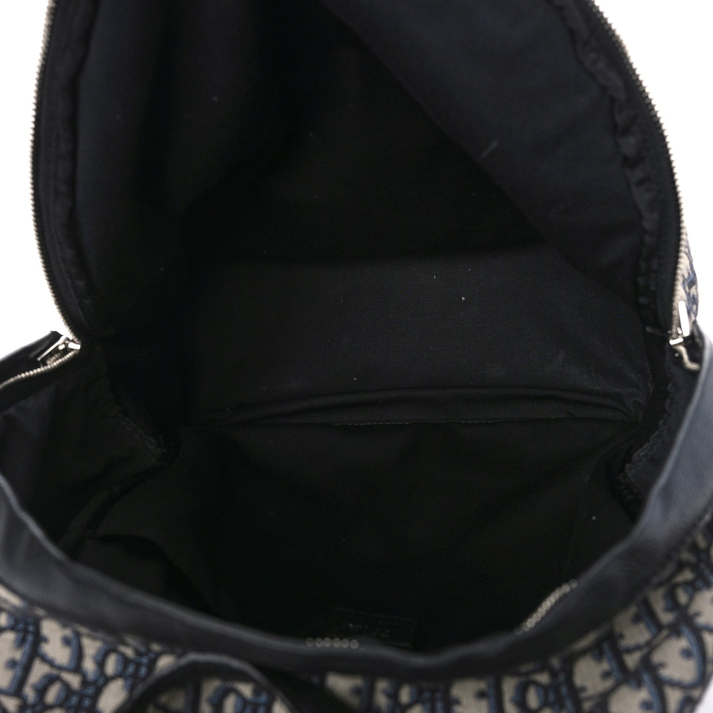 Oblique Calfskin Rider Backpack Beige Black