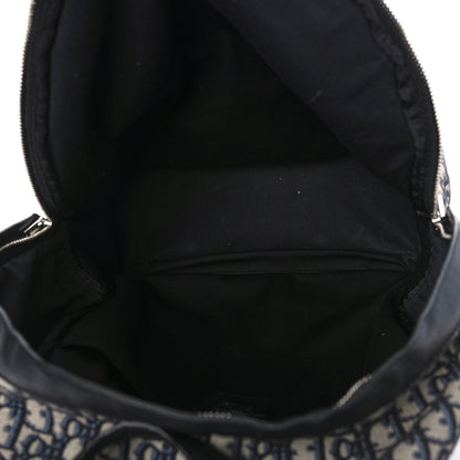 Christian Dior Oblique Calfskin Rider Backpack Beige Black 5 of 11