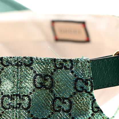 Gucci Silk Blend Jacquard Monogram Santa Barbara Baseball Hat XL Green Black Radiant 11 of 12