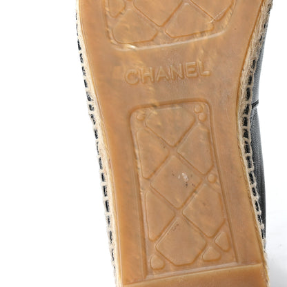 Chanel Lambskin CC Espadrilles 40 Black 7 of 10