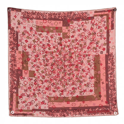 Louis Vuitton Silk Monogram Arty Square Scarf Pale Pink 2 of 5