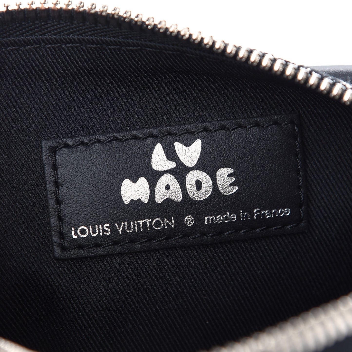 X NIGO Taurillon Monogram Denim Drip Keepall XS Black