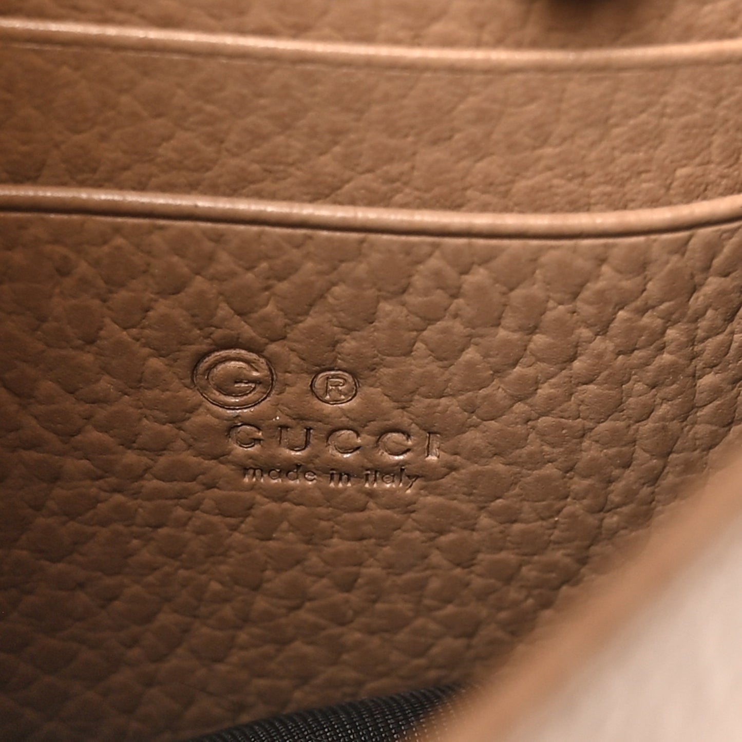 Dollar Calfskin Interlocking G Chain Wallet Camelia